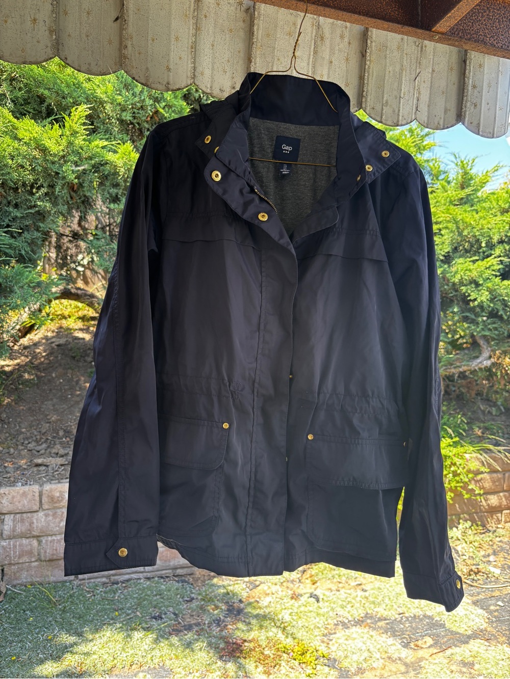 GAP Navy Utility Jacket with Gold Accents